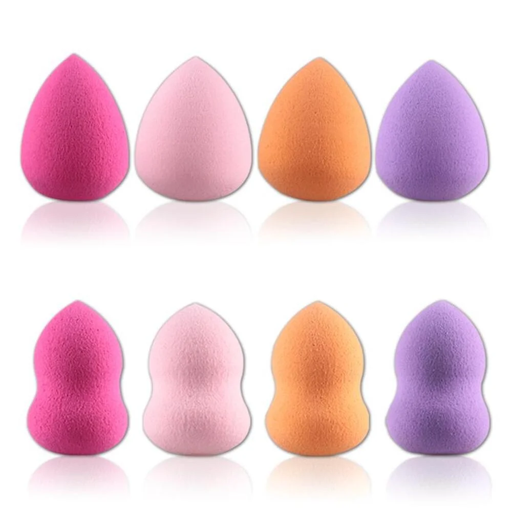 

4pcs/set Cosmetic Puff Makeup Beauty Sponge Makeup Blender Soft Gourd Drop Shape Foundation Cream Blush Make Up Tool Accessories