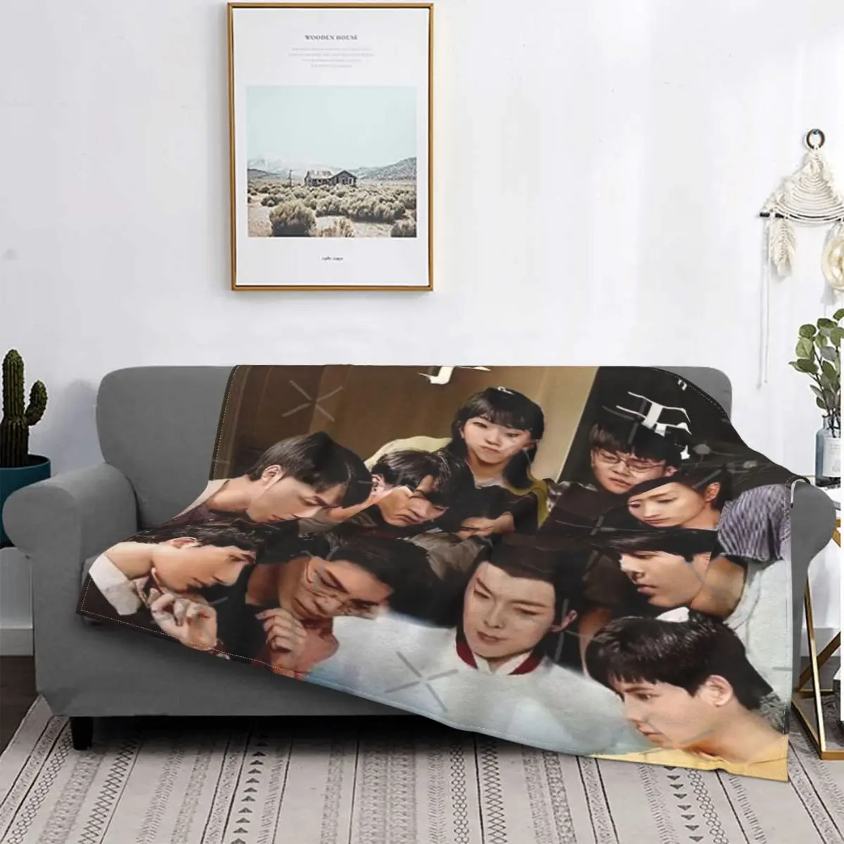 

Hikaru-Manta a cuadros No Go V3 para cama, colcha de verano, manta para cama