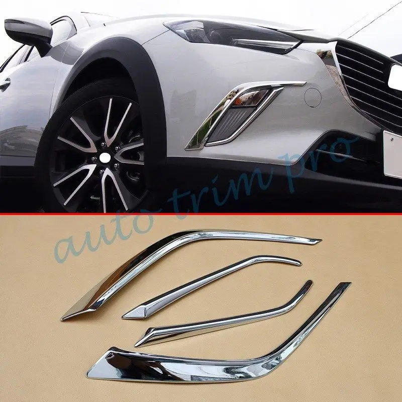 Хромированные передние противотуманные фары светильник лампа полоса для век