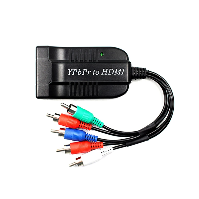 Компонентный конвертер HDMI 5RCA RGB YPbPr к поддерживает 1080P видео аудио адаптер для