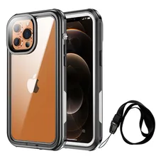 For iPhone 13 Pro Max Waterproof Case for iPhone 12 11 Pro Max Swimming Case for iPhone 13 12 mini Shockproof Cover With Strap