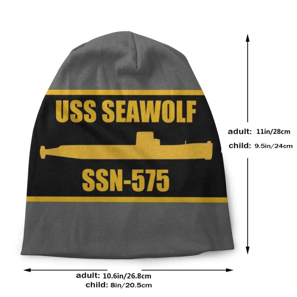 Фото Вязаная Шапка-бини Uss Seawolf Ssn-575, мужские зимние шапочки, подводная лодка Seawolf США, подводная сила США, США ядерная №2
