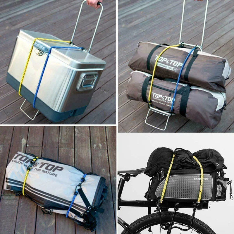 

6pcs Bungee Cord With Hooks Tent Rope Assembly Camping Accessories Elasticity Rubber Tied Rope Luggage Outdoor Tent Fixed Rope