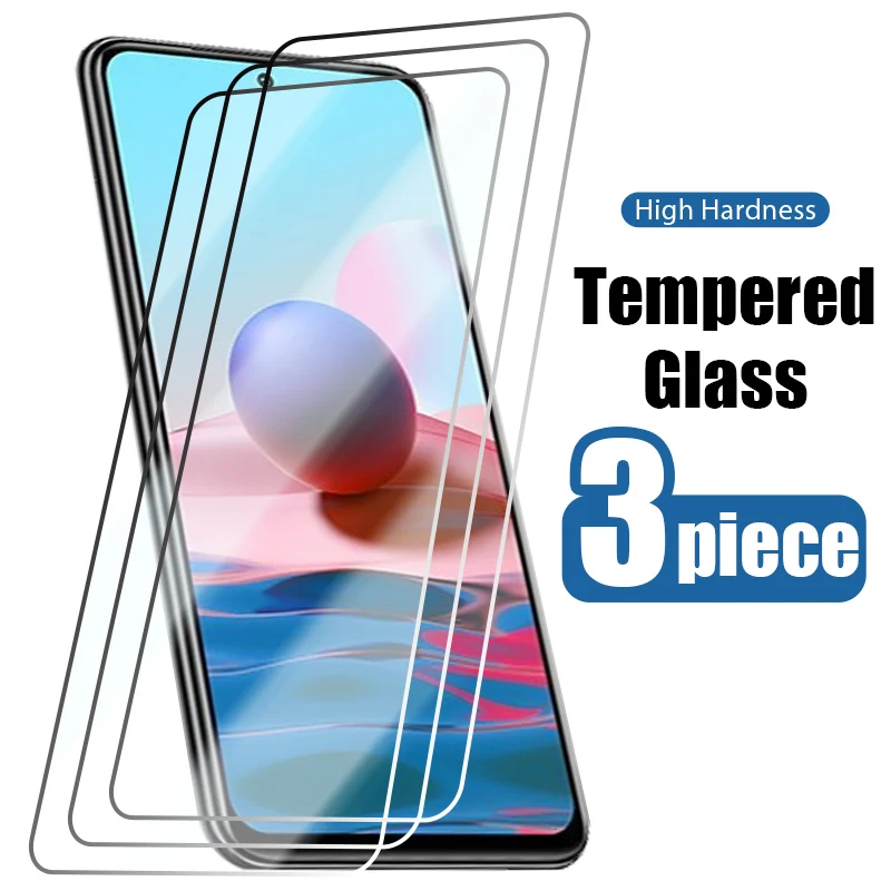 Защитное стекло для Xiaomi Redmi Note 10 Pro Max 10S 9S 9 5G 4G 8 8T 7 9T 6A 7A 8A 9A 3 шт. | Мобильные телефоны
