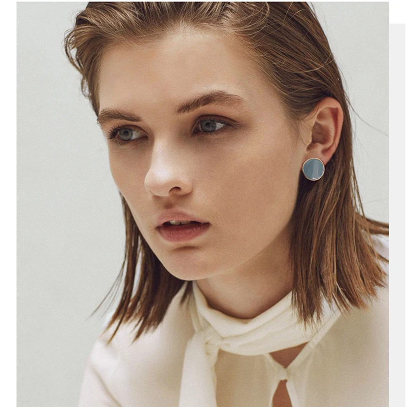 YMYW 2019 изысканные шикарные серьги гвоздики карамельных цветов с эмалью