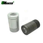 Алюминиевый светодиодный светильник, 5 шт., 1 Вт, 3 Вт, базовый чехол, комплект M8, ювелирное крепление с радиатором, печатная плата + объектив, бесплатная доставка