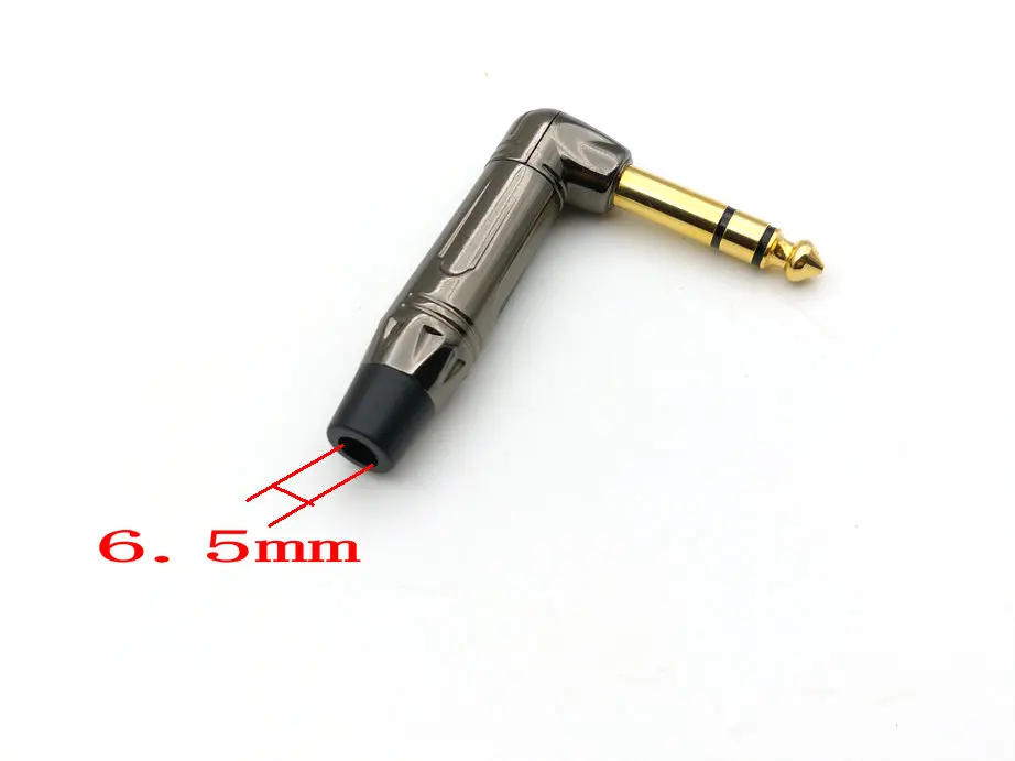 6 35 мм стерео (1/4 дюйма) штекер прямоугольный TRS аудио разъем Новинка|Соединители| |