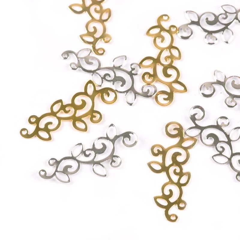 Цвета: золотистый серебристый Изделия из металла Разъемы Цветок филигранные