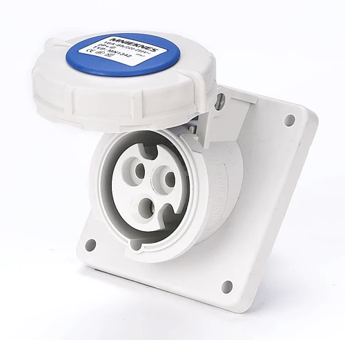 

1 pc Waterproof Industrial Conceal Install Inclined Socket 3-Core 16A 1968 Mn1342