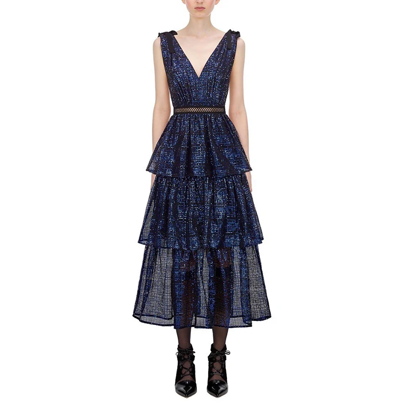 Платье с автопортретом 2019 сексуальное женское платье глубоким v образным вырезом