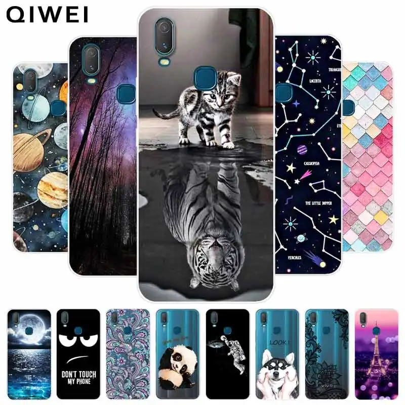 Чехол для vivo Y11 2019 Y19 Y17 Мягкий ТПУ силиконовый чехол с рисунком Vivo VIVO Y 11 19 телефона