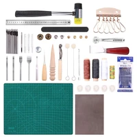 cost effective combination leather craft sewing punch tool kit set cutter carving working stitching leather craft tool sets