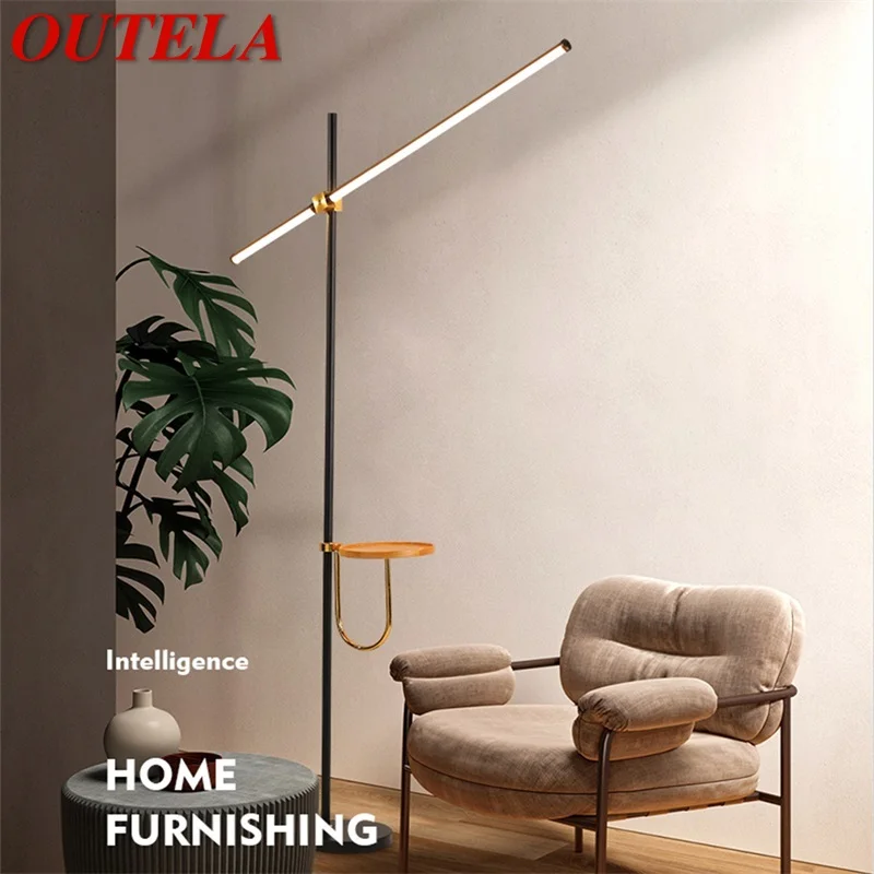 

OUTELA Dimmer Floor Lamps Contemporary Design Lighting Decorative For Home Living Room