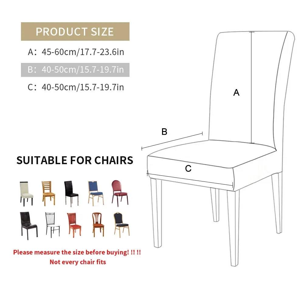 

1/2/4/6 Pcs Jacquard Plain Dining Chair Cover Spandex Elastic Chair Slipcover Case Stretch Chair Cover for Wedding Hotel Banquet