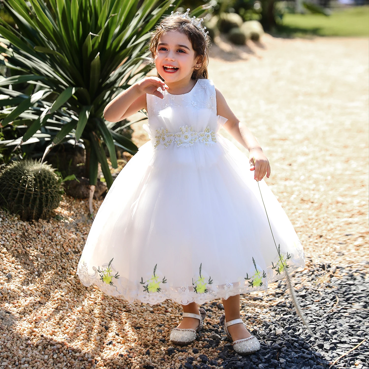 

Toddler Baby Girls Baptism Dresses for Kids Lace 1st Birthday Princess Summer Dress Wedding Party Gown Children Clothing Costume