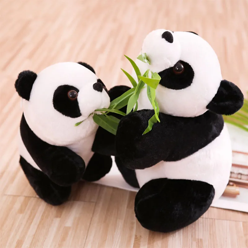 Симпатичная имитация панды плюшевая кукла игрушки для девочек лежащий медведь