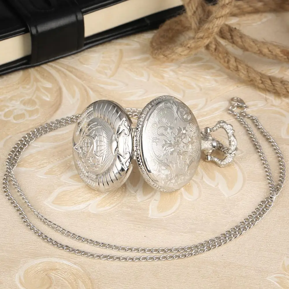 Часы наручные мужские и женские кварцевые с подвеской цепочкой большие размеры