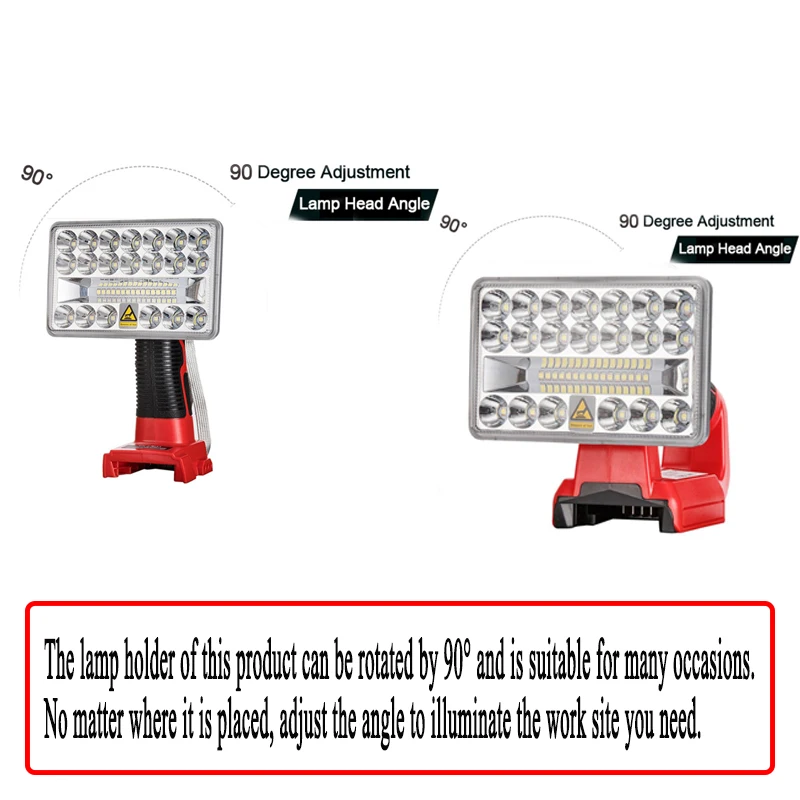 Для аккумулятора Milwaukee 18V и M18 20V Li-Ion: ручная/портативная светодиодная лампа-фонарик для работы на улице с высоким качеством.