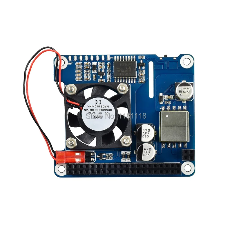 Raspberry Pi Power over Ethernet HAT (B) для 3B +/4B и 802.3af PoE сети|Демонстрационные стенды| |