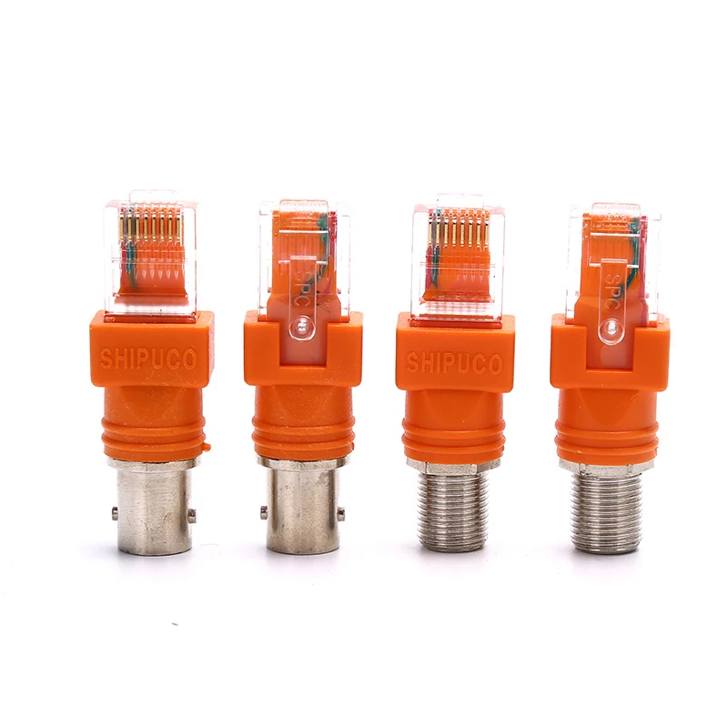 1/2pcs F-Type RJ45 Male Coaxial Barrel Coupler Adapter RJ45 To RF Connectors With 2 Knife images - 6