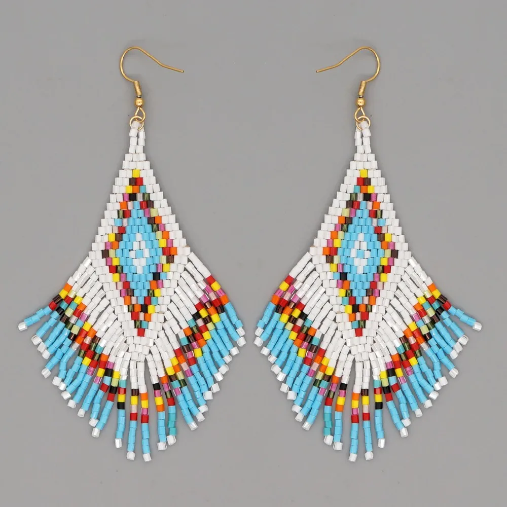 

Go2boho Miyuki Large Earrings For Women christmas Jewelry 2020 Handmade Fashion Long Pendientes Jewellery Hanging Earring Femme