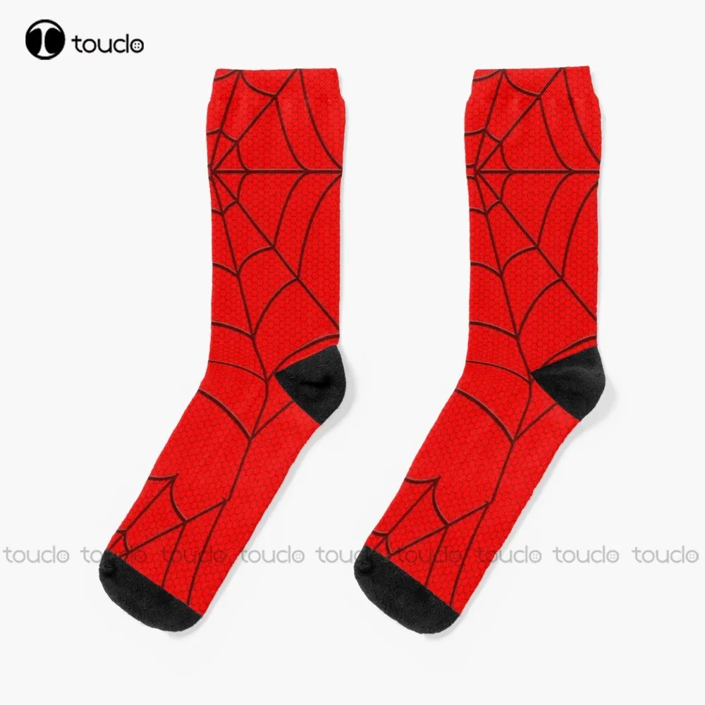 

Spider Hero Halloween Night Socks Skeleton Socks Personalized Custom Unisex Adult Teen Youth Socks 360° Digital Print Funny Sock