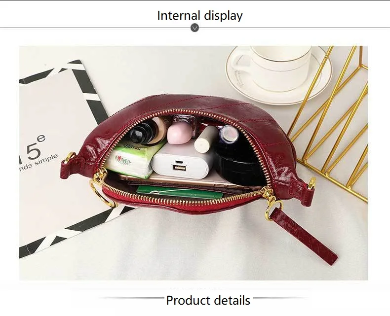 

Cowhide bag women bag 2020 new chest bag women diagonal all-match fashion messenger bag women 2020 small waist bag