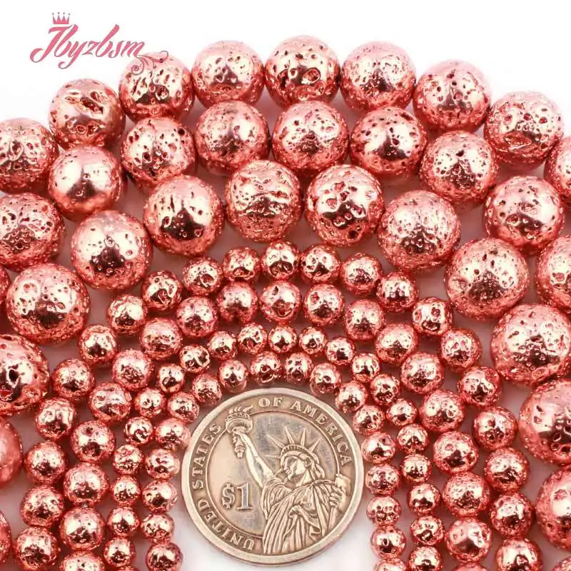 6 8 10 12 мм круглая губка цвета розового золота | Украшения и аксессуары