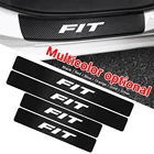 Для Honda Fit Accord CRV Hrv INSPIRE Jazz Vezel Modulo CIVIC Стайлинг автомобиля 4 шт. защитные наклейки на порог из углеродного волокна