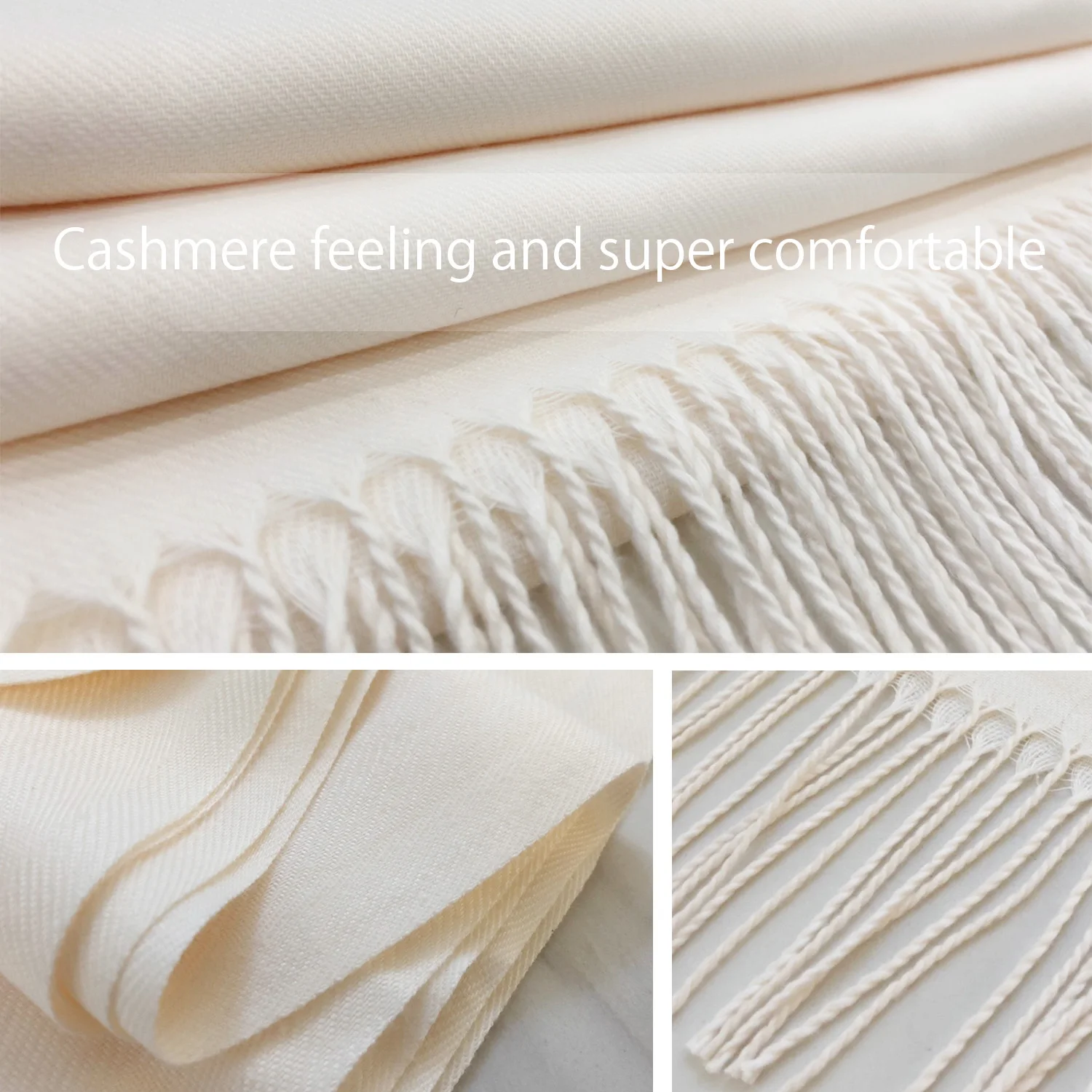 Womens Cashmere Scarf Uck Irish Green Truck Carry Clover White Lightweight Soft Ladies Scarves Wraps Stylish Girls Shawl |