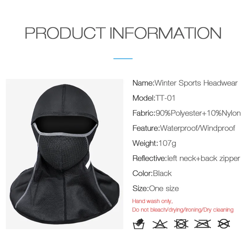 

Winter cycling sports caps long headwear warm fleece bike scarves men and women windproof running ski bike hats