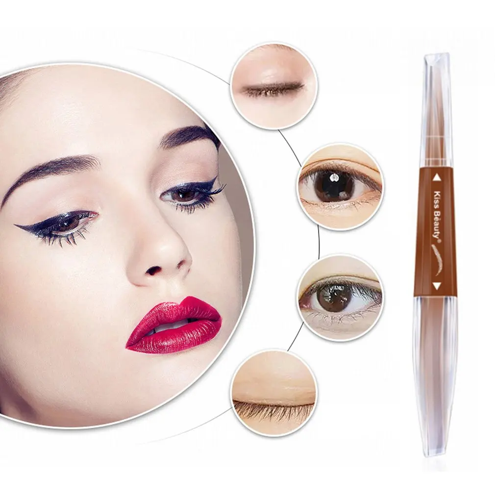 Крем для бровей с эргономичным дизайном карандаш два в одном натуральный и