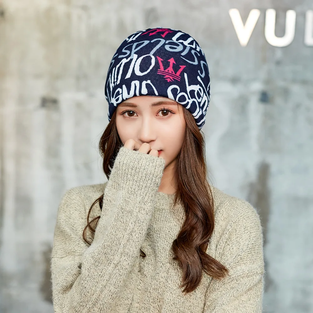2019 Designer Women Hats Autumn Spring Winter Skullies Female Headgear Fashion Letter Korean Monthly Womens Beanies Hat | Аксессуары для