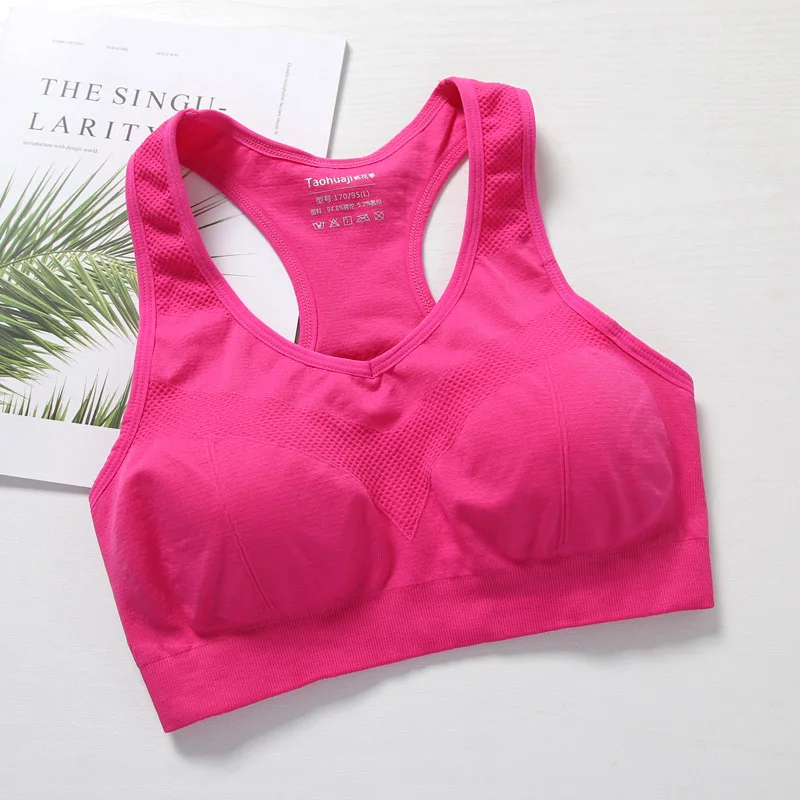 

Women sport Bra Sportswear No Rims Sports Bra Quick Dry Padded Shockproof Gym Fitness Running Vest Sport Workout Bra