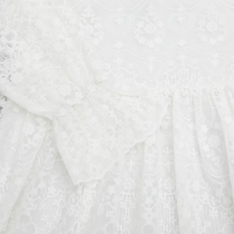 

2020 Spring New Arrival Girls Dresses Fashion Embroidered Baby Girls Dresses Cute Doll Collar Mesh Kids Dresses for Girls