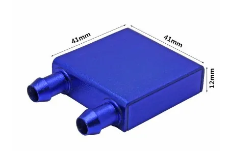 41x41x12mm Алюминиевый водяной блок с водяным охлаждением охлаждающий жидкий водяной блок для Промышленное холодильное оборудование кулер - Цвет: 41x41x12mm