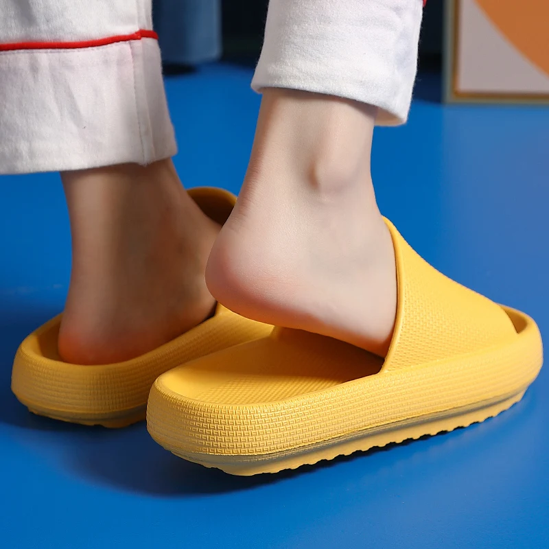 

Сандалии на платформе для мужчин и женщин, мягкая подошва, Эва, Нескользящие, тапки для дома и ванной комнаты, для отдыха