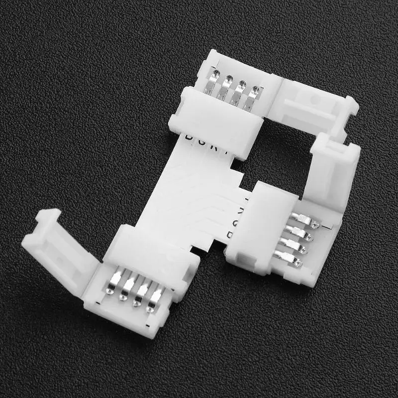 5050SMD RGB Разъем для светодиодной ленты 4pin 10 мм T Форма X форма Бесплатная Сварка