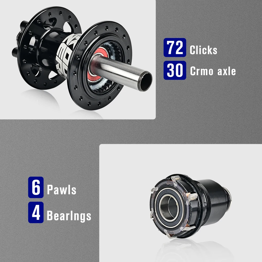 Koozer концентраторы XM490 PRO MTB концентратор для горного велосипеда 4 подшипника 6 Pawls