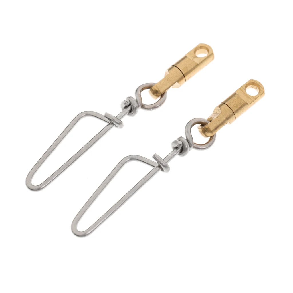 

2pcs High Strength Swivels Fishing Ball Bearing Swivel with Coastlock Snap Connector Sea Coarse Fishing Tackle