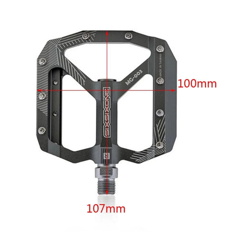 

1 Pair Road Mountain Bike Non-slip Flat Pedals MTB Bicycle Cycling CNC Aluminum Alloy 3 Sealed Bearings Pedals