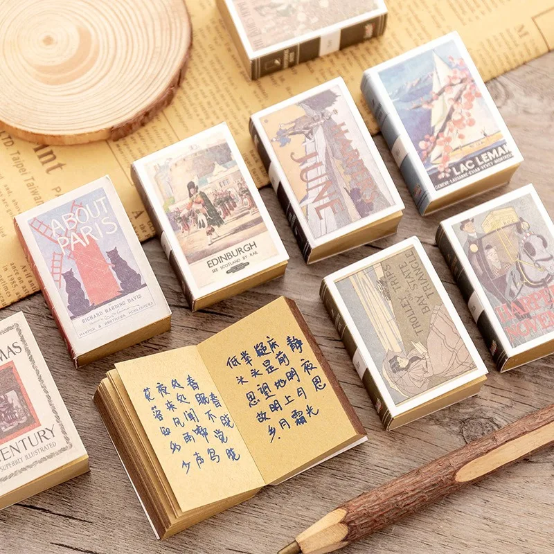 Новинка 1 шт. мини блокнот для записей креативный в стиле ретро милые