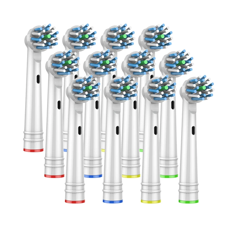 Сменные насадки для зубных щеток Oralb-набор из 12 головок для электрической зубной щетки Oralb Braun-зубная щетка Cross Action es