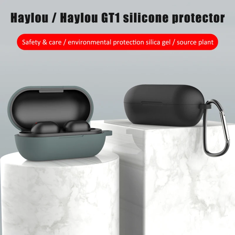 

Защитный противоударный чехол для Bluetooth наушников Haylou GT1 Plus, силиконовый чехол для беспроводных наушников, аксессуары для наушников
