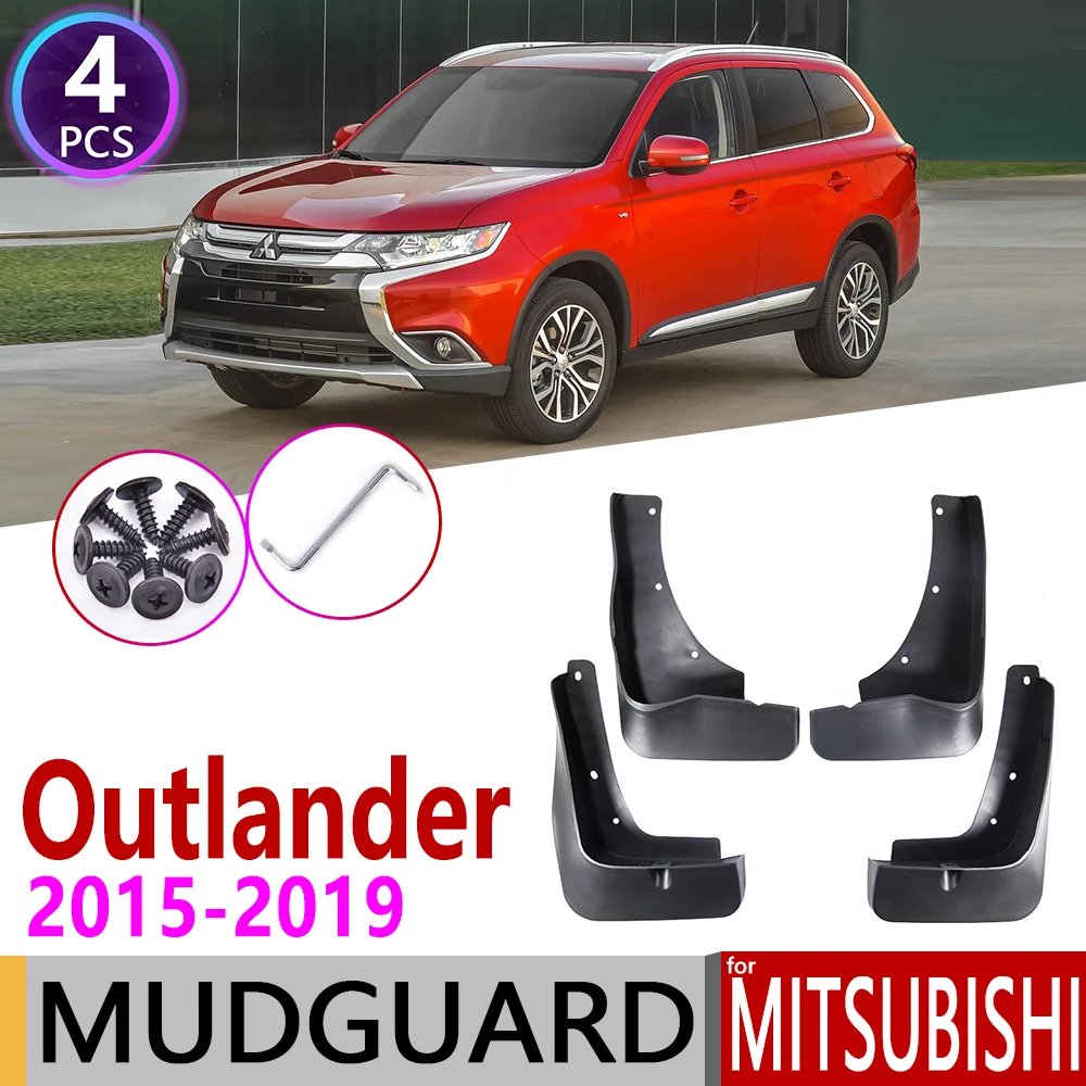 

Car Mudflaps for Mitsubishi Outlander 2015 2016 2017 2018 201 Fender Mud Guard Flaps Splash Flap Mudguards Accessories 3rd 3 Gen