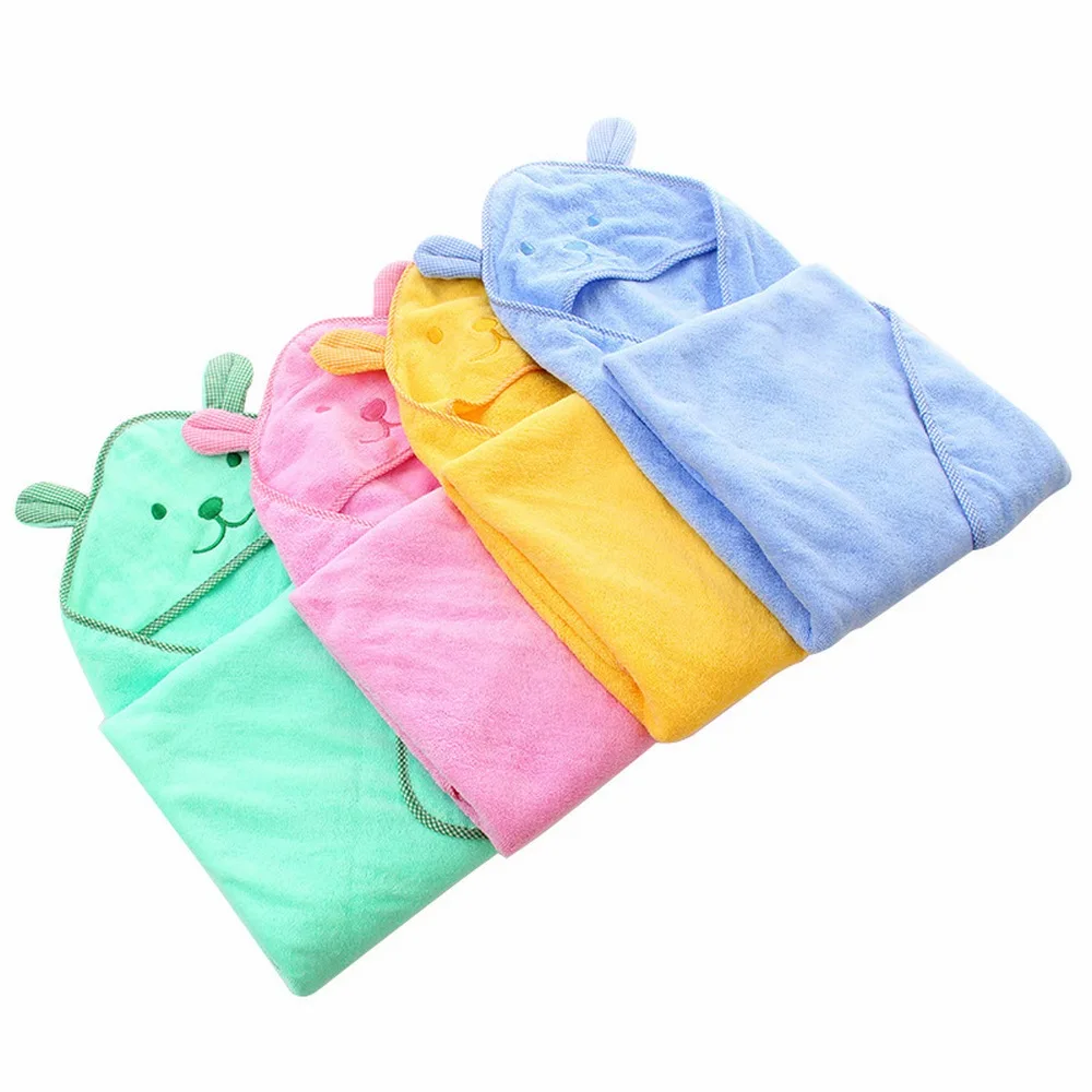 

Детское банное полотенце-пончо, удобное мягкое Хлопковое полотенце 90x90 см с флисовой подкладкой, полотенце для младенцев, s-одеяло, полотенц...