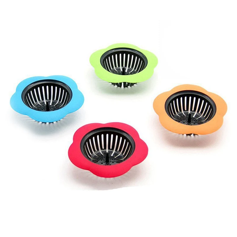 Топ Кухня Раковина фильтр стопорный набор из 4 красный и желтый синий