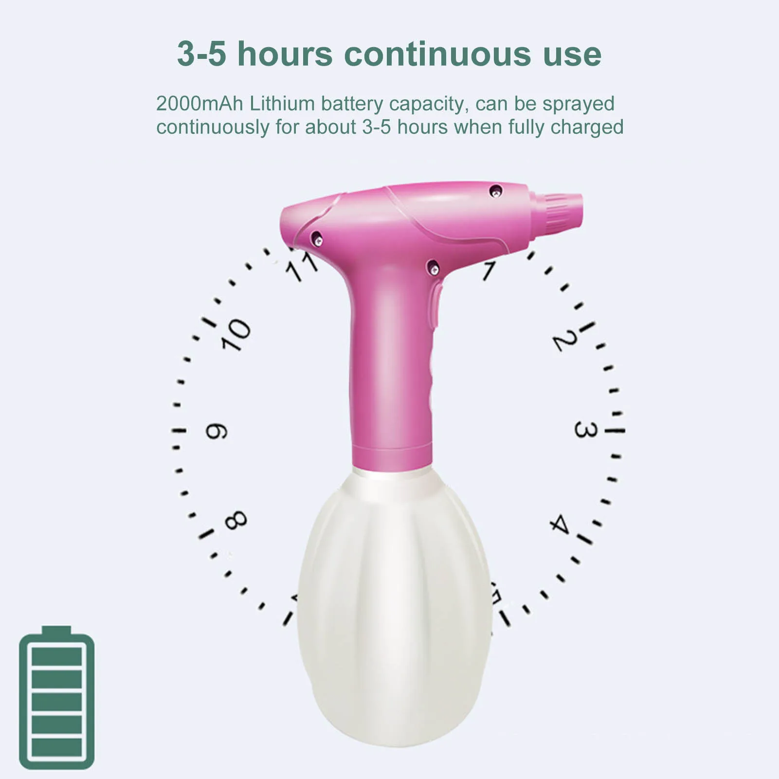 

1L Outdoor Garden Hand Held Rechargeable Electric Watering Can Sprayer Gardening Automatic Watering Bottle Garden Supplies