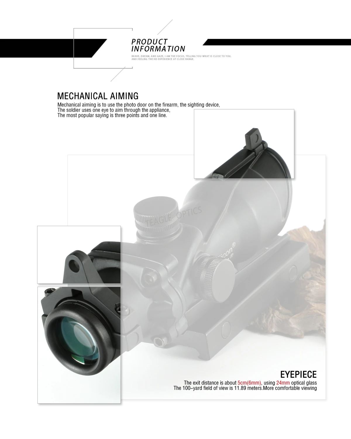 Охотничий Прицел ACOG 4X32 настоящий волоконный оптика красный освещенный точечный элемент шеврон стекло сетка тактический оптический прицел