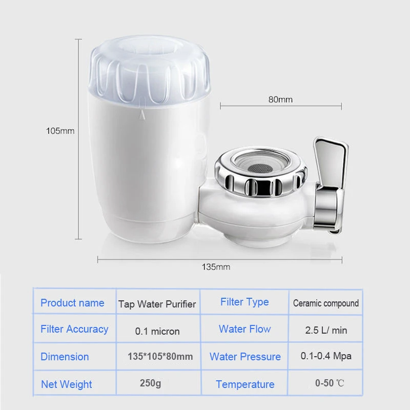 Фильтр для воды насадка на кран очистки очиститель керамический фильтр с 3